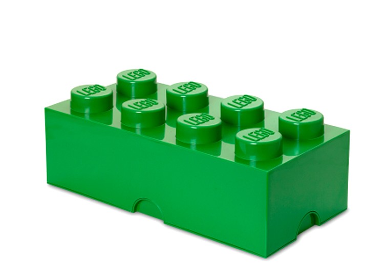 Cutie depozitare LEGO 2x4 verde inchis (40041734)