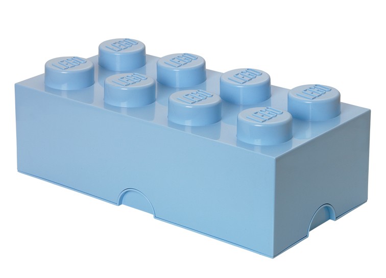 Cutie depozitare LEGO 2x4 albastru deschis (40041736)