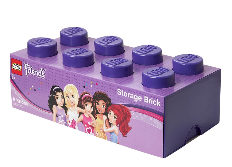 Cutie depozitare LEGO Friends 2x4 violet (40041746)