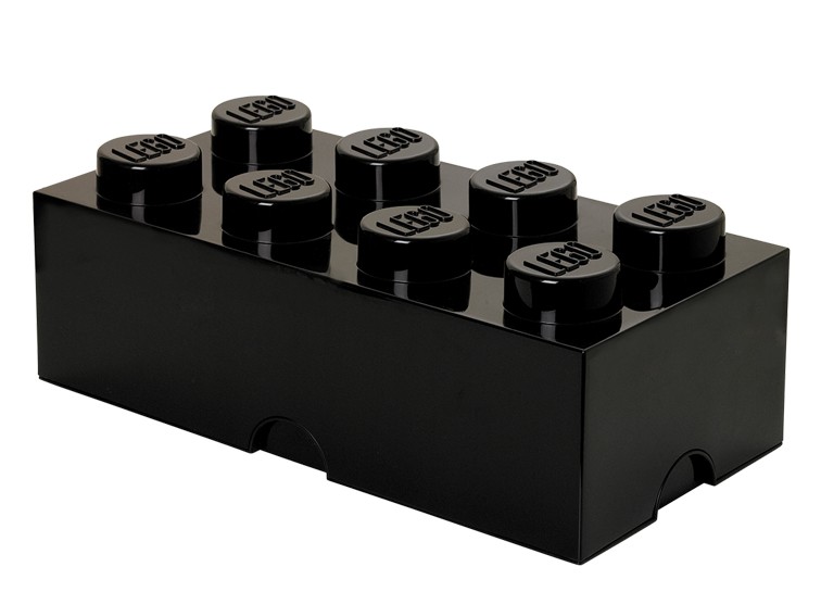 Cutie depozitare LEGO 2x4 negru (40041733)