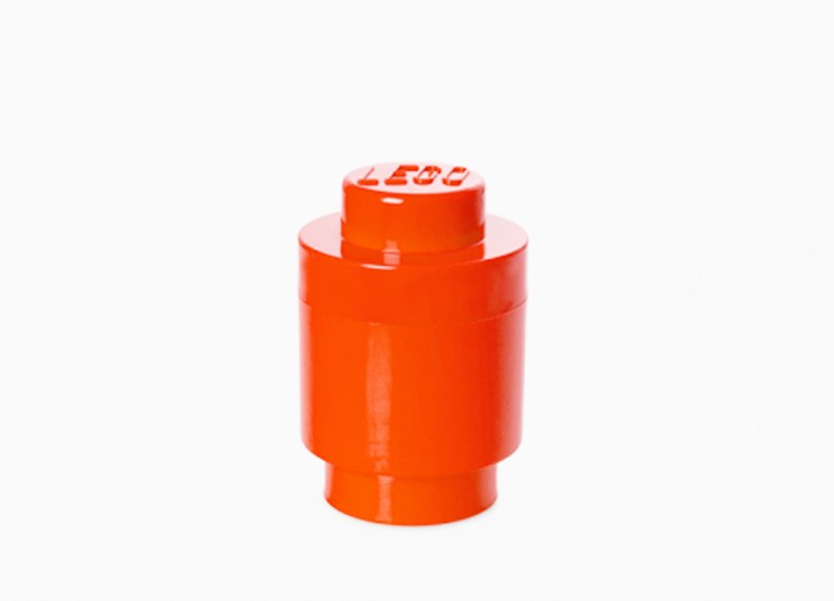 Cutie rotunda depozitare LEGO 1x1 rosu (40301730)