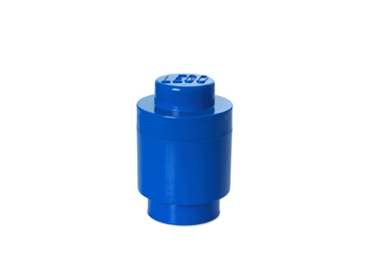 Cutie rotunda depozitare LEGO 1x1 albastru inchis (40301731)