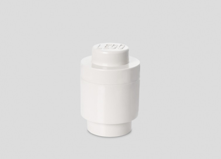 Cutie rotunda depozitare LEGO 1x1 alb (40301735)