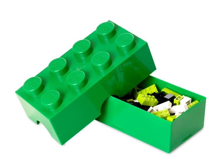 Cutie sandwich LEGO 2x4 verde inchis (40231734)