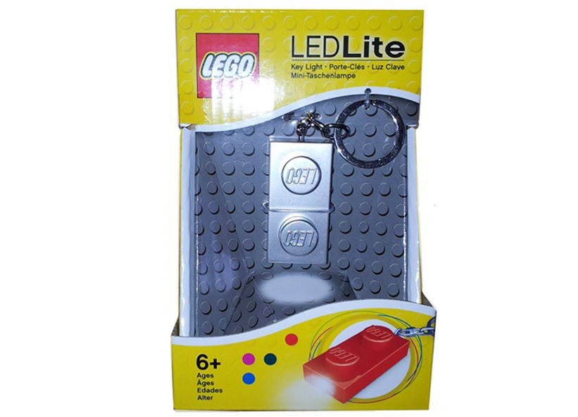 Breloc cu lanterna LEGO placa argintie (LGL-KE52GS-S)