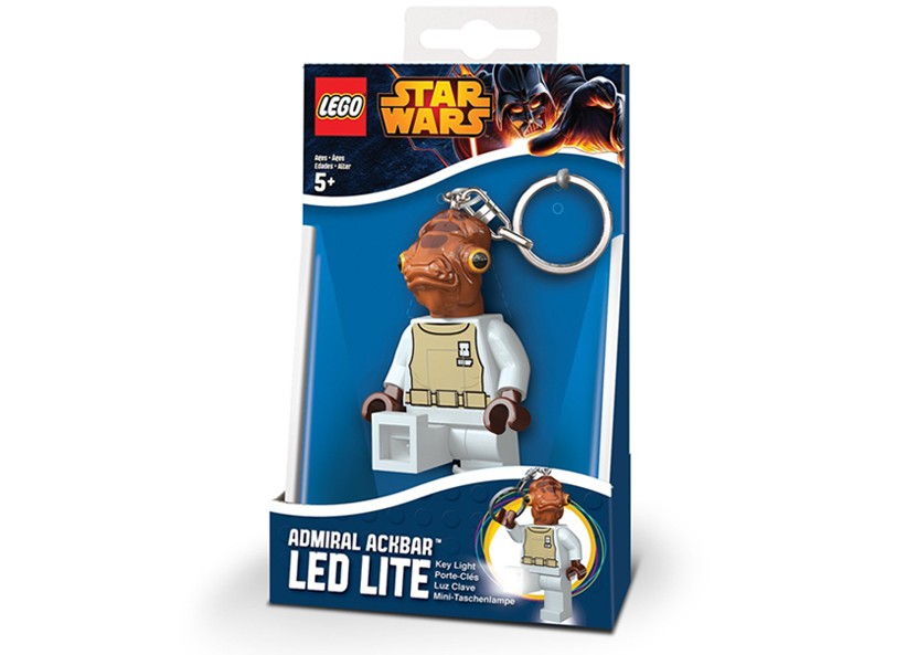 Breloc cu lanterna LEGO Star Wars Admiral Ackbar (LGL-KE59)