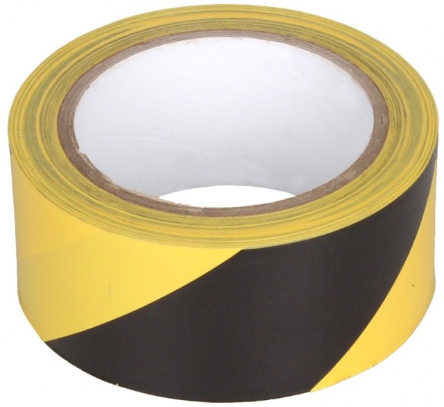 Bandă semnalizare delimitare galben-negru 70 mm x 200 m S7200