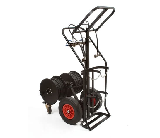 ECHIPAMENT MOBIL CU TROLIU CU FURTUN PENTRU AER COMPRIMAT - DRAGER PAS AIRPACK 2
