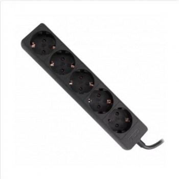 Prelungitor 3m, 5 prize schuko, Negru