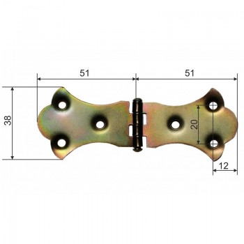 BALAMA ORNAMENTALA PENTRU CUFERE 51X38MM