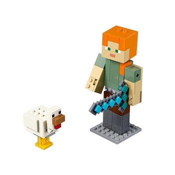 Minecraft Alex BigFig cu gaina (21149)