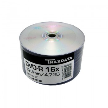 DVD-R Traxdata, 4.7GB, 16x, 50 buc