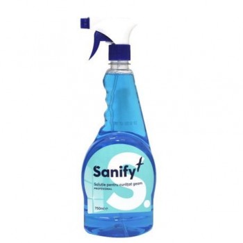Detergent pentru geamuri Sanify, cu pulverizator, 750 ml