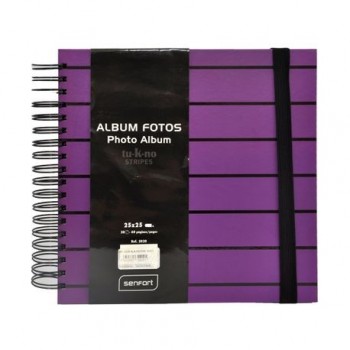 Album foto Stripes, 25 x 25 cm, 30 file, mov