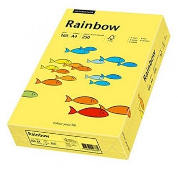 Carton A4 Rainbow, 160 g/mp,  250 coli/top, galben