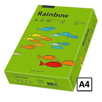 Hartie A4 Rainbow, 80 g/mp, 500 coli/top, verde intens