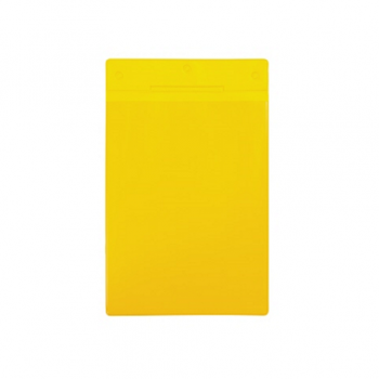 Buzunar vertical magnetic Tarifold, pentru identificare, A4, galben, 10 bucati/set
