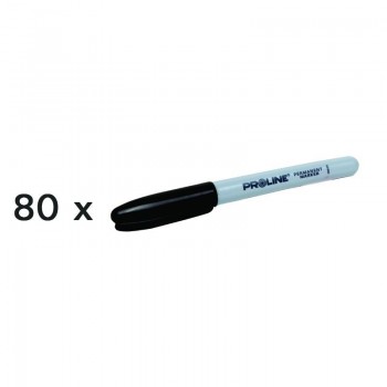 MARKERE SCURTE NEGRE (N-80), 80/SET