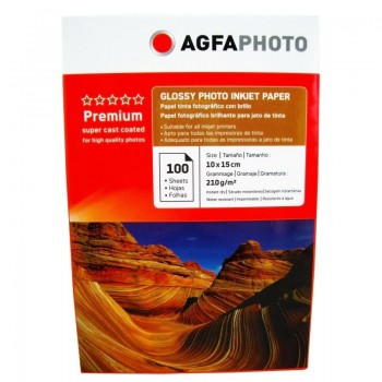Hartie foto Agfa Glossy 4R, 210 g/mp