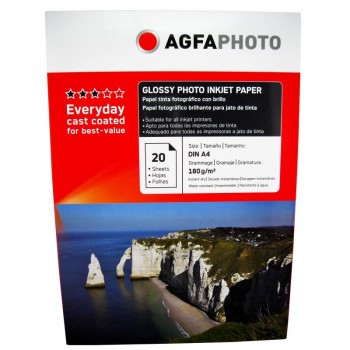 Hartie foto Agfa Glossy A4, 180 g/mp