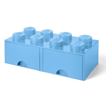 Cutie depozitare LEGO 2x4 cu sertare,albastru deschis (40061736)