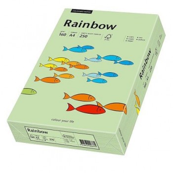 Carton A4 Rainbow, 160 g/mp,  250 coli/top, verde mediu