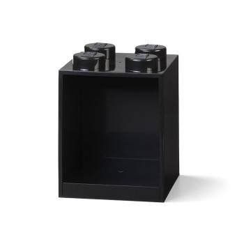 Raft Caramida LEGO 2x2 - Negru