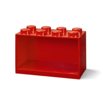Raft Caramida LEGO 2x4 - Rosu