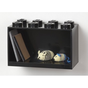 Raft Caramida LEGO 2x4 - Negru