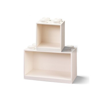 Set 2 rafturi Caramida LEGO - Alb 