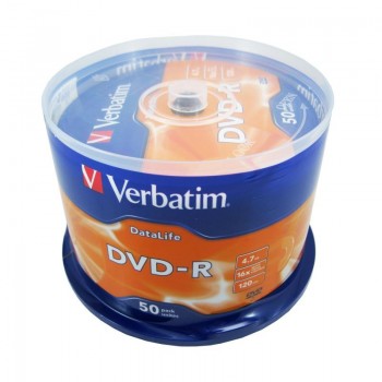 DVD-R Verbatim, 4.7GB, 16x, 50 buc