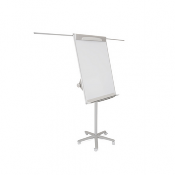 Flipchart magnetic mobil, design alb, brate laterale, 70x100