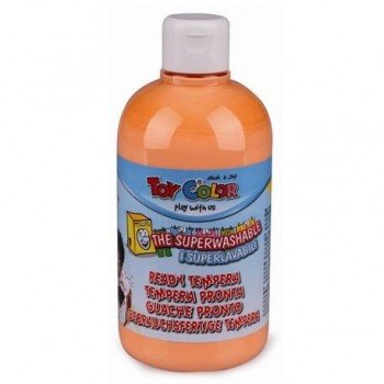 Tempera superlavabila Toy Color Pastel, 500 ml, portocaliu