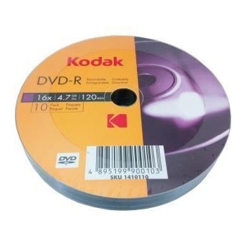 DVD-R Kodak non-printable, 4.7GB, 16x, pachet 10 discuri