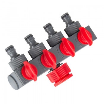 CONECTOR DISTRIBUITOR CU 4 ROBINETI 1