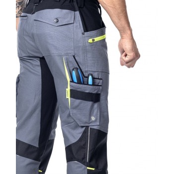 Pantaloni de lucru in talie 4Xstretch H6095 GRI
