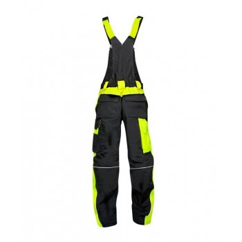 Pantaloni de lucru cu pieptar NEON - H6402