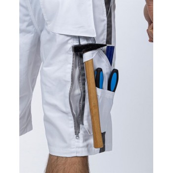 Pantaloni scurti de lucru URBAN ALB H6505