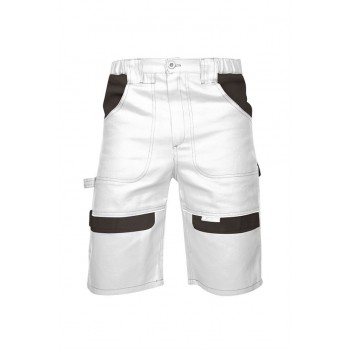 Pantaloni scurti de lucru PROFESIONALI COOL TREND alb-gri H8807