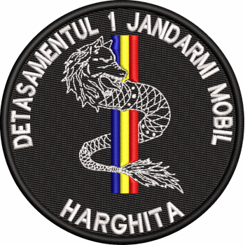 EMBLEMA DETASAMENTUL 1 JANDARMI MOBIL - HARGHITA
