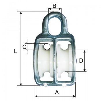 SCRIPETE DUBLU CU INEL 6X18MM/42MM13MM80MM