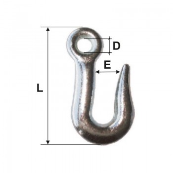 CARLIG ZINCAT 5MM8.5MM/13MM