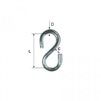 CARLIG ZINCAT FARA INEL 6MM7X50MM