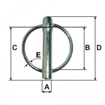 SIGURANTA BOLT CU INEL 6.0X54MM3.2X36.5MM45MM