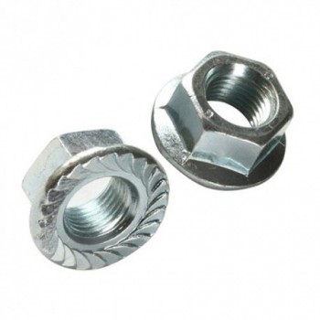 PIULITE ZINCATE HEXAGONALE CU FLANSA M8, 500/SET