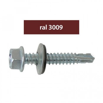 SURUBURI PERFORATOARE RAL3009-ROSU 4.8X20MM, 250/SET