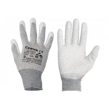 Mănuși protecție Flicker nailon gri imersate parțial 135491