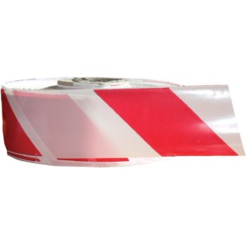 Bandă semnalizare roșu-alb 7 cm x 200 m, delimitare S7200E