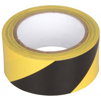 Bandă semnalizare galben-negru delimitare 70 mm 500 m S7500