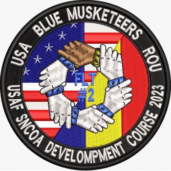 EMBLEMA SCHIMB EXPERIENTA " USA BLUE MUSKETEERS "